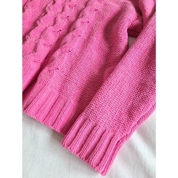 American Eagle Outfitters Pullover Sweater Womens Medium Pink Kint‎ Long Sleeve - Picture 2 of 6